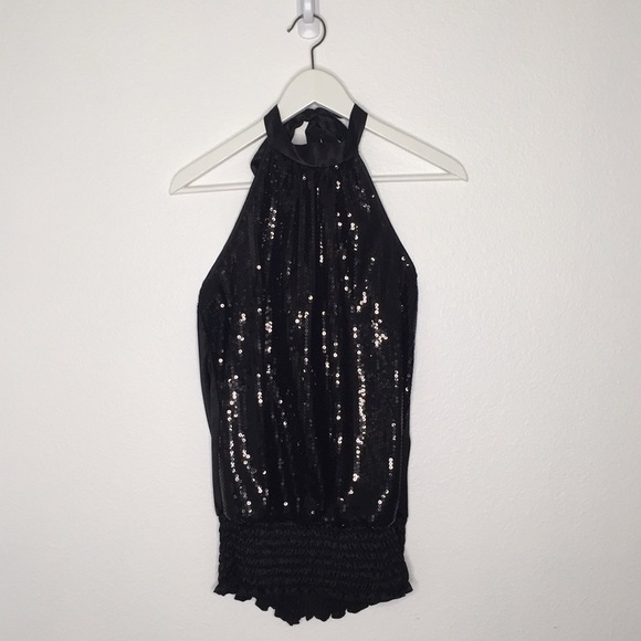 Tops - Silky Halter with Shimmer